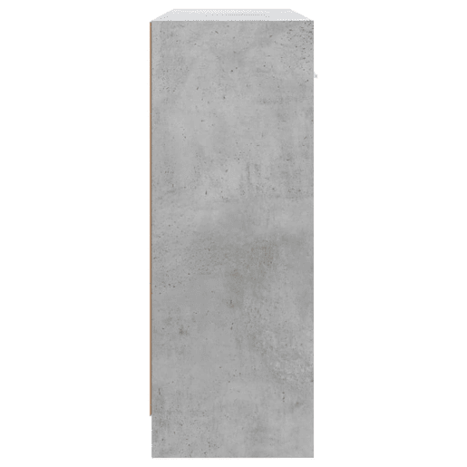 vidaXL Aparador 91x28x75 cm derivados de madeira cinzento-cimento