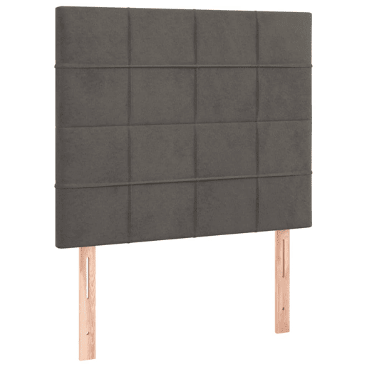 vidaXL Cabeceira Cinza Escuro 100x5x118128 cm Veludo