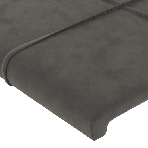 vidaXL Cabeceira Cinza Escuro 100x5x118128 cm Veludo