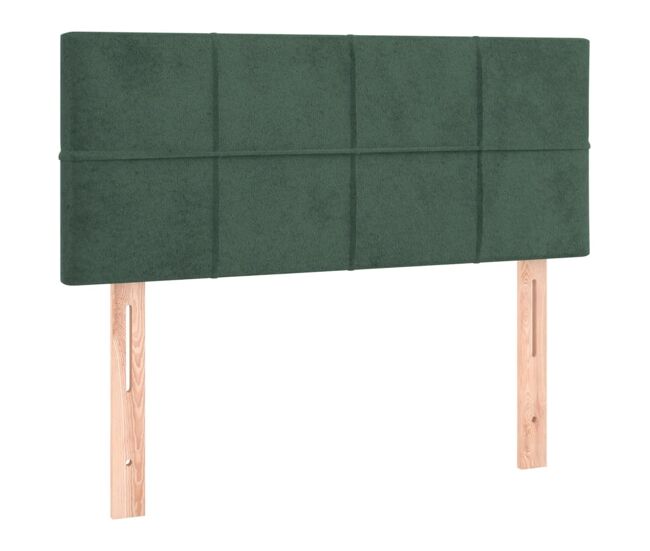 Vidaxl cabecero de terciopelo verde oscuro 90x5x78/88 cm