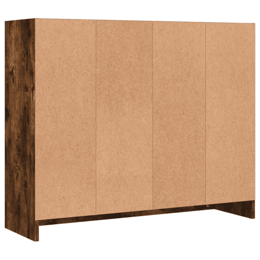 vidaXL Aparador 91x28x75 cm derivados de madeira carvalho fumado