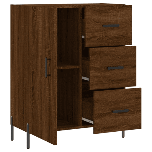 vidaXL Aparador 69,5x34x90 cm derivados de madeira carvalho castanho vidaXL Aparador 69,5x34x90 cm derivados de madeira carvalho castanho