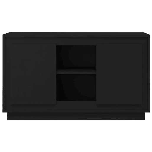 vidaXL Aparador 102x35x60 cm derivados de madeira preto