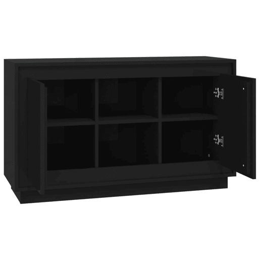 vidaXL Aparador 102x35x60 cm derivados de madeira preto