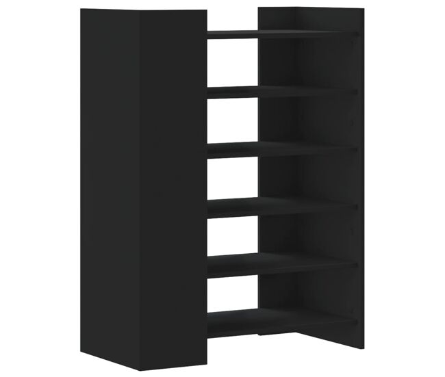 Vidaxl mueble zapatero madera de ingeniería negro 74,5x37,5x100 cm