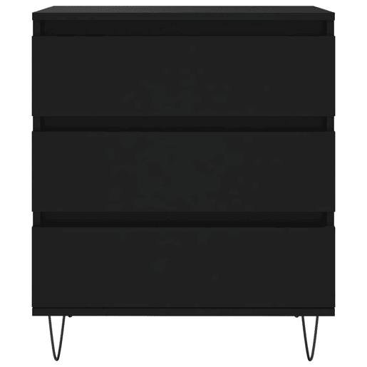 vidaXL Aparador 60x35x70 cm derivados de madeira preto