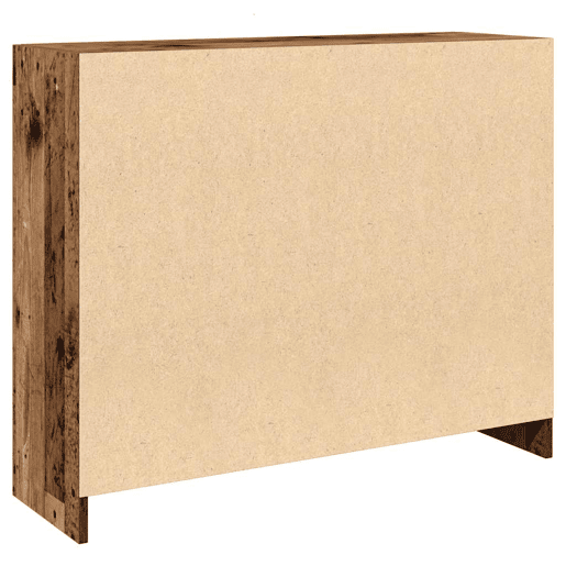 vidaXL Aparador 91x28x75 cm derivados de madeira madeira velha