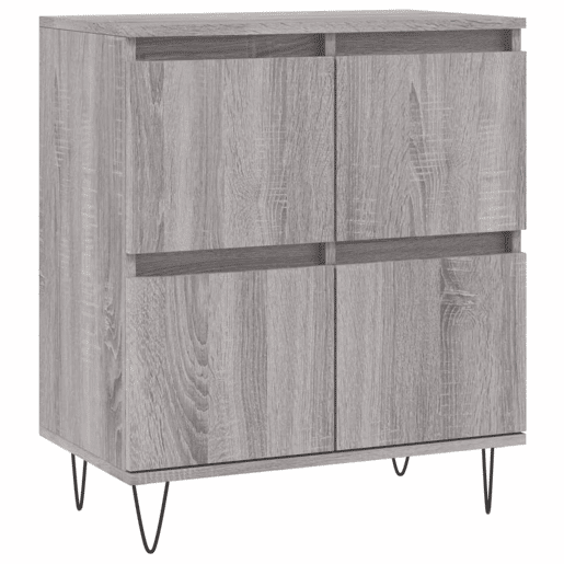 vidaXL Aparador 60x35x70 cm derivados de madeira cinzento sonoma