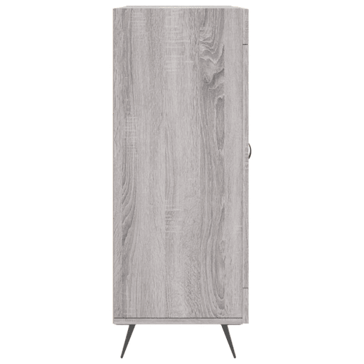 vidaXL Aparador 69,5x34x90 cm derivados de madeira cinzento sonoma
