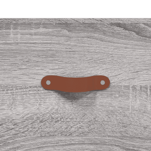 vidaXL Aparador 69,5x34x90 cm derivados de madeira cinzento sonoma