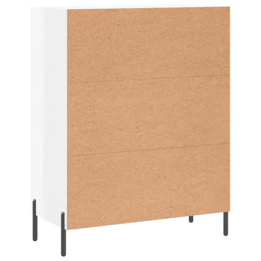 vidaXL Aparador 69,5x34x90 cm madeira processada branco brilhante vidaXL Aparador 69,5x34x90 cm madeira processada branco brilhante