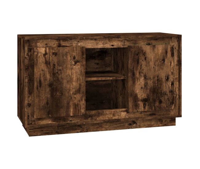 Vidaxl aparador madera contrachapada color roble ahumado 102x35x60 cm