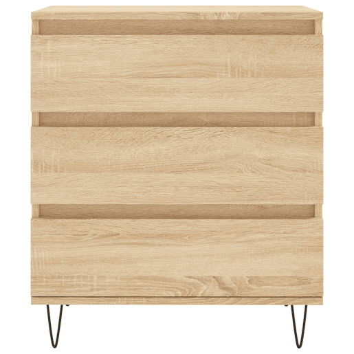 vidaXL Aparador 60x35x70 cm derivados de madeira cor carvalho sonoma