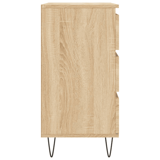 vidaXL Aparador 60x35x70 cm derivados de madeira cor carvalho sonoma