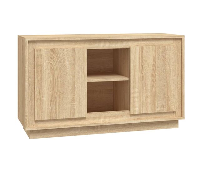 Vidaxl aparador de madera contrachapada roble sonoma 102x35x60 cm