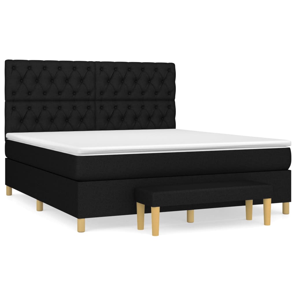 Cama box spring 160x200 Negro