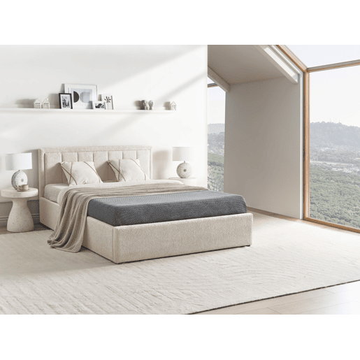 Beliani Cama baú Bouclé MONTLAUR