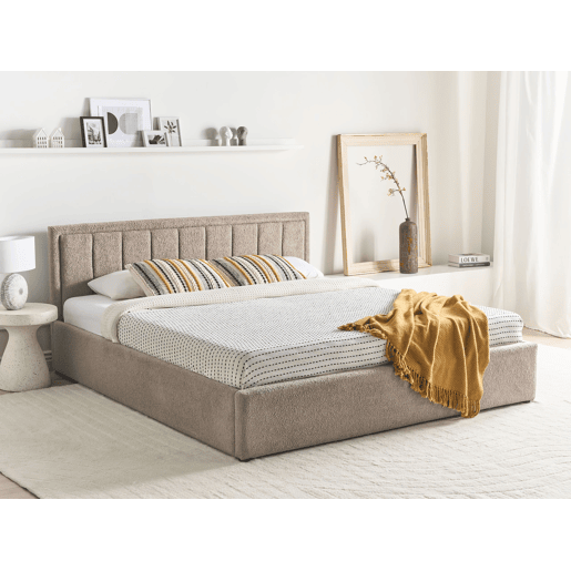 Beliani Cama baú Bouclé MONTLAUR Beliani Cama baú Bouclé MONTLAUR