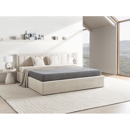 Beliani Cama baú Bouclé MONTLAUR