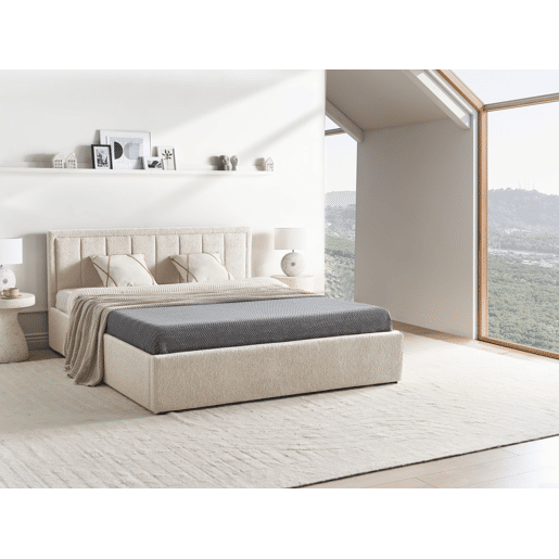 Beliani Cama baú Bouclé MONTLAUR Beliani Cama baú Bouclé MONTLAUR