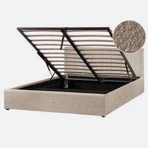 Beliani Cama baú Bouclé MONTLAUR