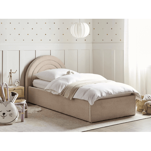 Beliani Cama infantil com arrumação Bouclé ANET