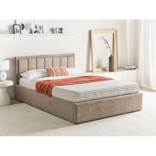 Beliani Cama baú Bouclé MONTLAUR Beliani Cama baú Bouclé MONTLAUR