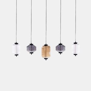 Candeeiro LED suspenso SULLANE LED Vidro Multicolor