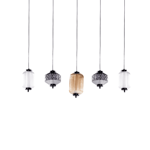 Candeeiro LED suspenso SULLANE LED Vidro Multicolor