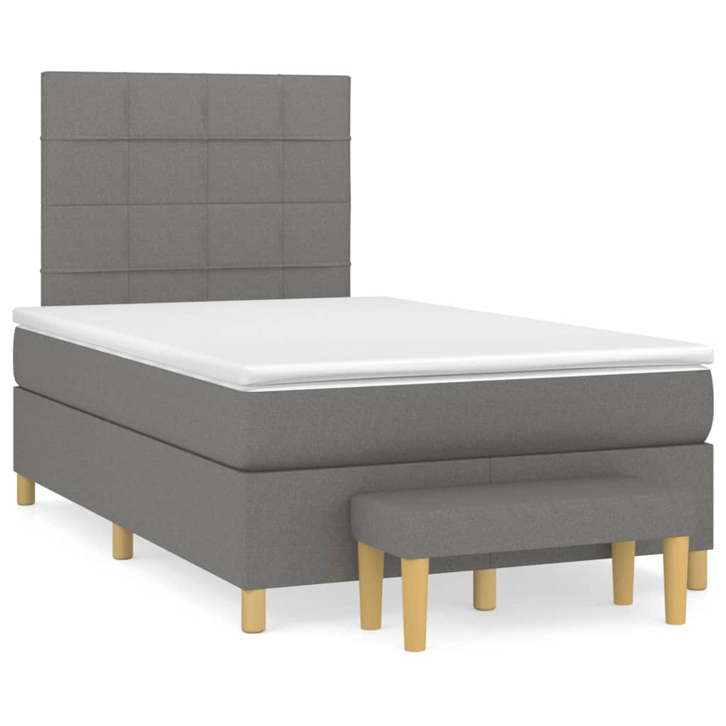 Cama box spring 120x200 Gris Oscuro