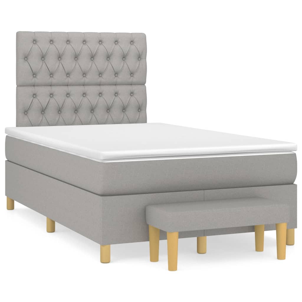 Cama box spring 120x200 Gris