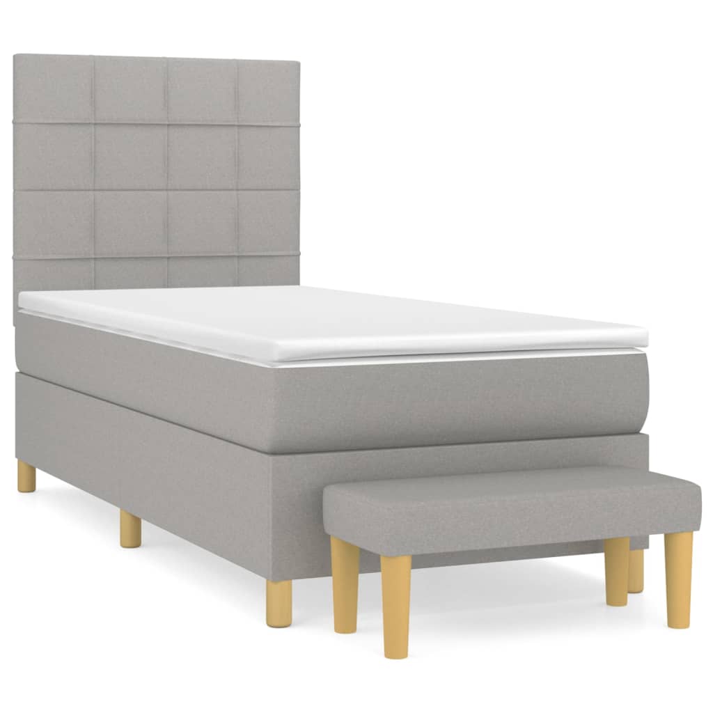 Cama box spring 80x200 Gris