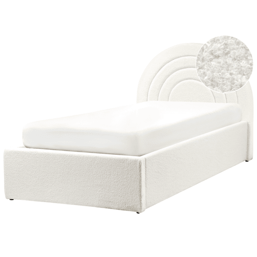 Beliani Cama infantil com arrumação Bouclé ANET