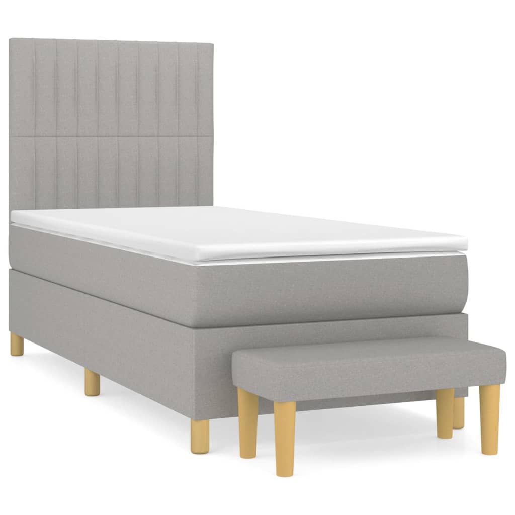 Cama box spring 100x200 Gris