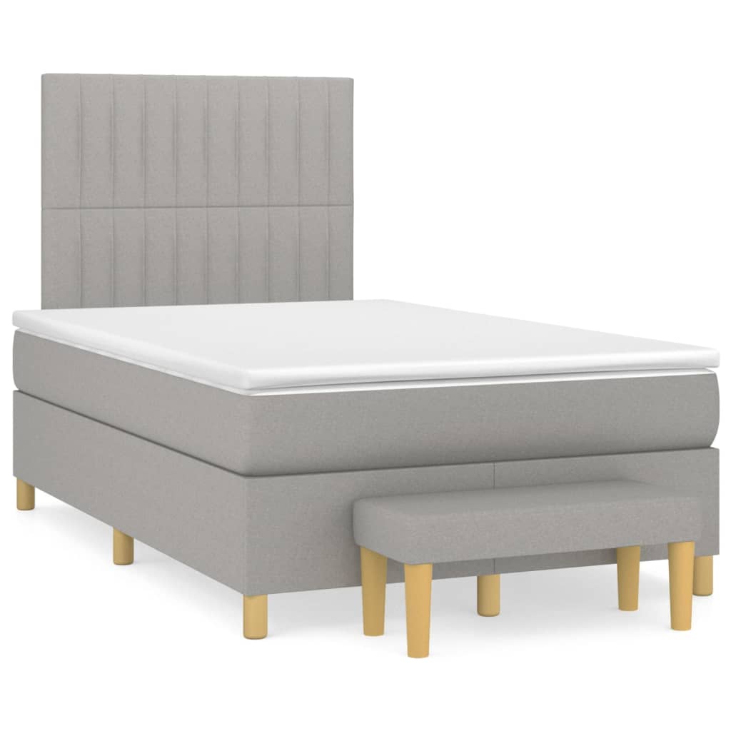 Cama box spring 120x200 Gris