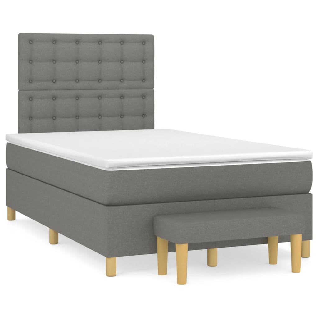 Cama box spring 120x200 Gris Oscuro