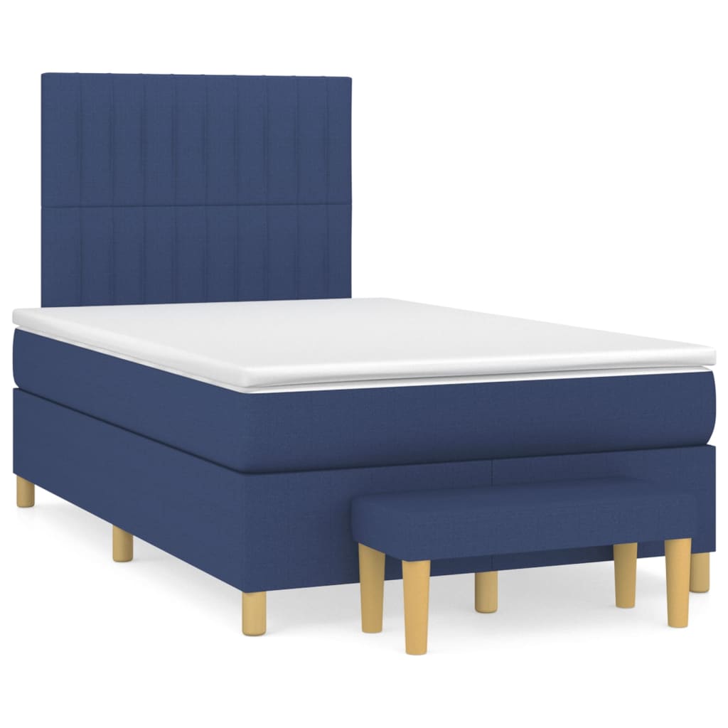 Cama box spring 120x200 Azul