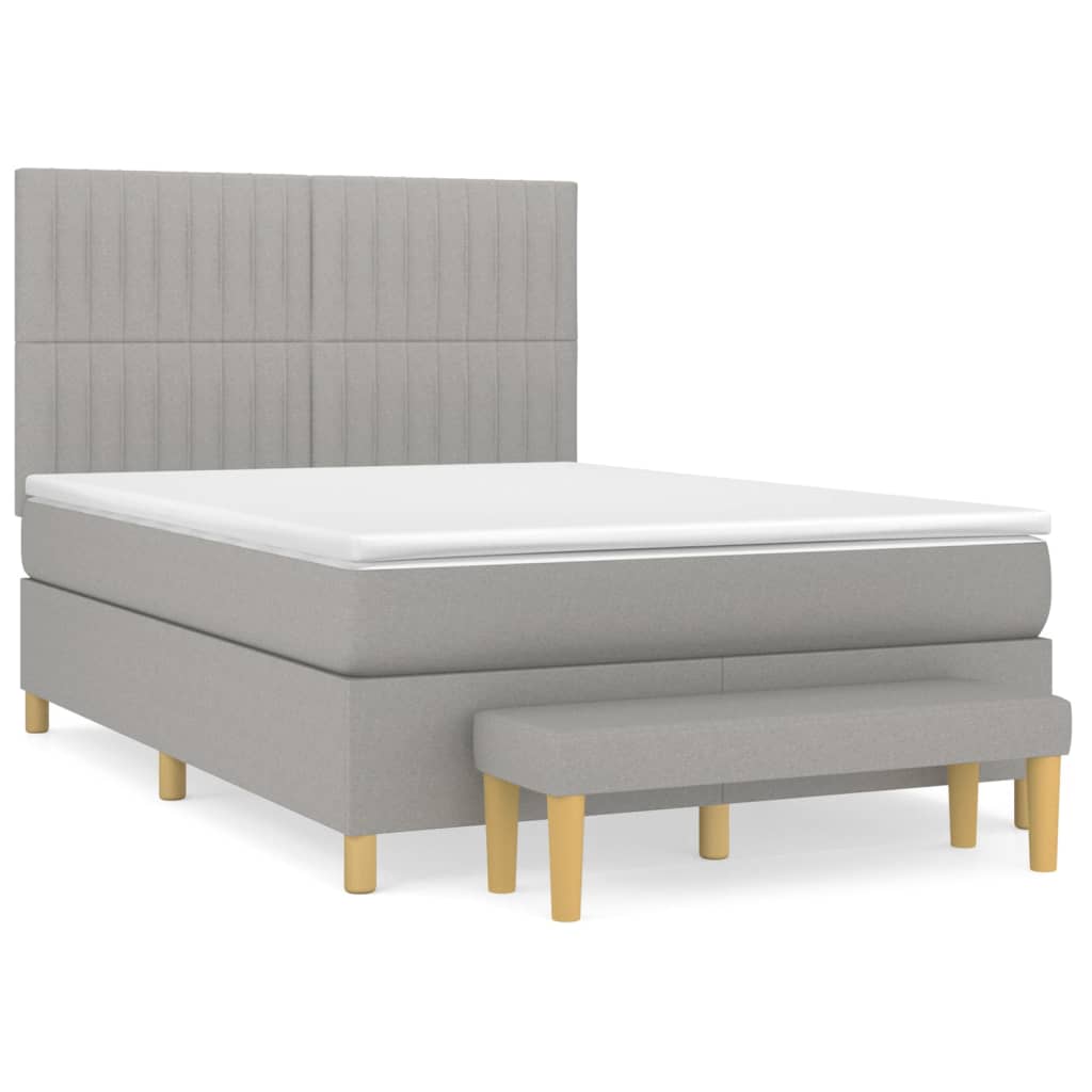 Cama box spring 140x200 Gris