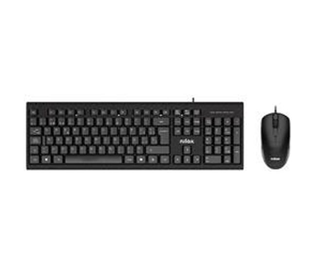 Teclado y ratón nilox nxkme0011 negro qwerty español