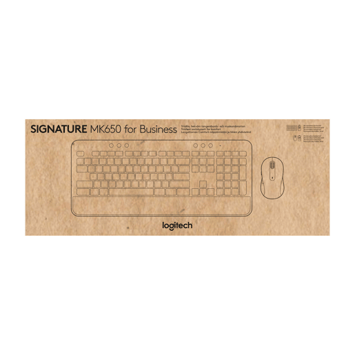 Teclado e Rato sem Fios Logitech MK650 Cinzento QWERTY Teclado e Rato sem Fios Logitech MK650 Cinzento QWERTY