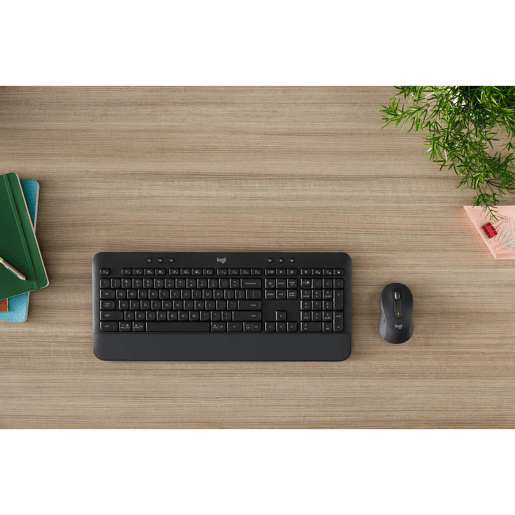 Teclado e Rato sem Fios Logitech MK650 Cinzento QWERTY Teclado e Rato sem Fios Logitech MK650 Cinzento QWERTY