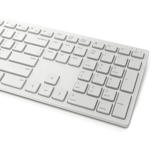 Teclado e Rato sem Fios Dell KM5221W-WH Branco Qwerty US