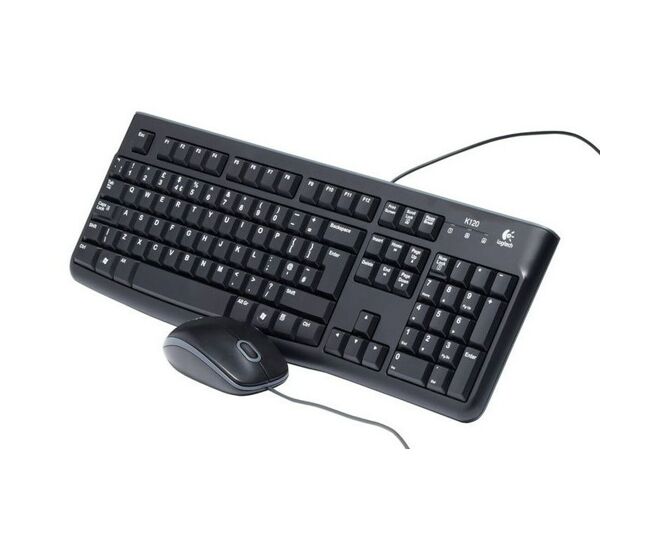 Teclado logitech lgt-mk120-us negro holandés qwerty