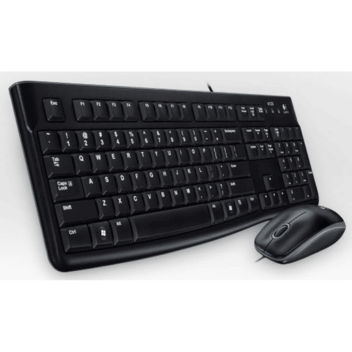 Teclado Logitech LGT-MK120-US Preto Holandês QWERTY