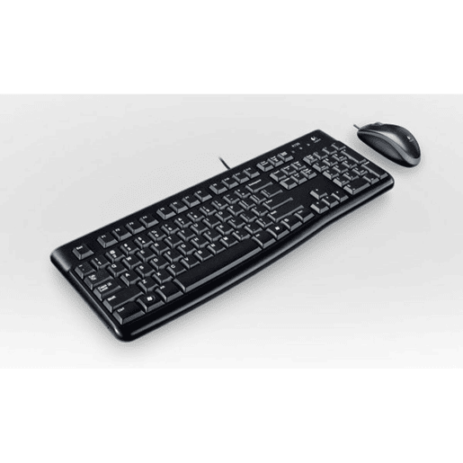 Teclado Logitech LGT-MK120-US Preto Holandês QWERTY
