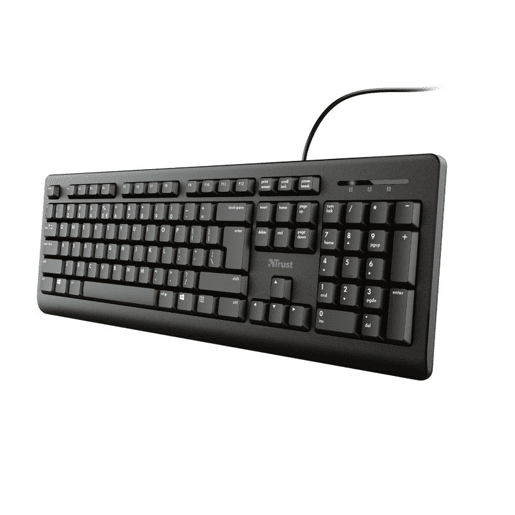 Teclado Trust 23880 Preto Inglês EEUU QWERTY