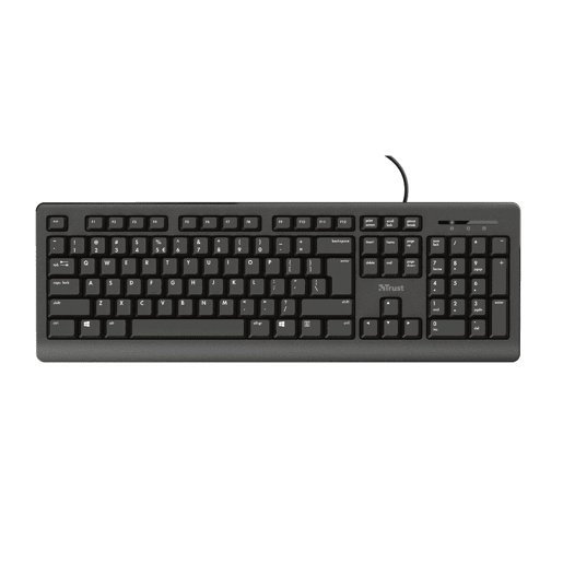 Teclado Trust 23880 Preto Inglês EEUU QWERTY