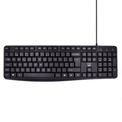 Teclado Ewent EW3002 Preto Qwerty espanhol