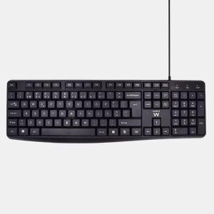 Teclado Ewent EW3002 Preto Qwerty espanhol