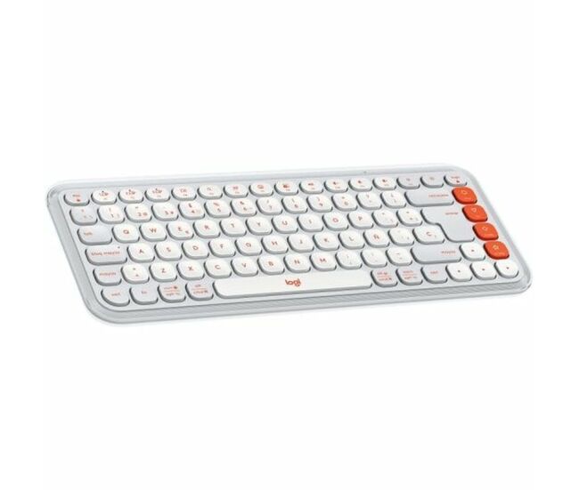 Teclado logitech pop icon blanco qwerty español qwerty